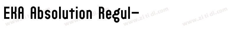 EKA Absolution Regul字体转换